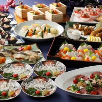 【12月～2月】2H飲放題付♪『冬のパーティプラン』魚介とお肉料理を合わせた10品10,000円(税込)