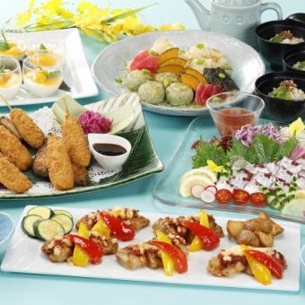 【6月～8月】2H飲放題付♪『SMART PARTY PLAN』魚介とお肉料理を合わせた7品7,000円(税込)