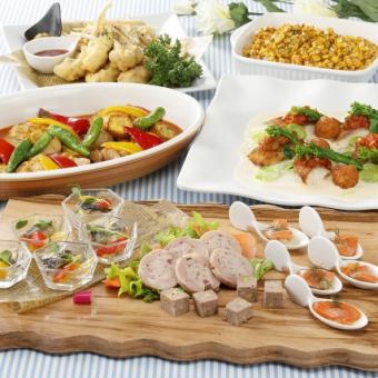 【6月～8月】2H飲放題付♪『SMART PARTY PLAN』料理長厳選の5品6,000円(税込)