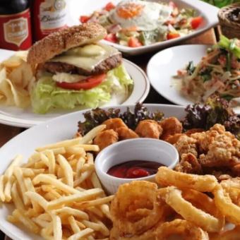 2次会コース （サラダ2品&揚げ物4品&2時間飲み放題）3名様～最大25名様