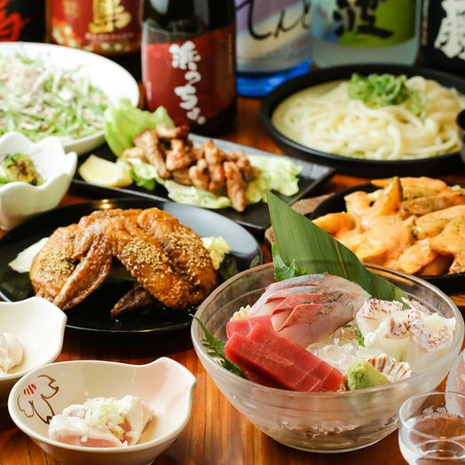 歓送迎会におすすめ！！浜っちょお得コース【お料理6品+2h飲み放題付4200円】