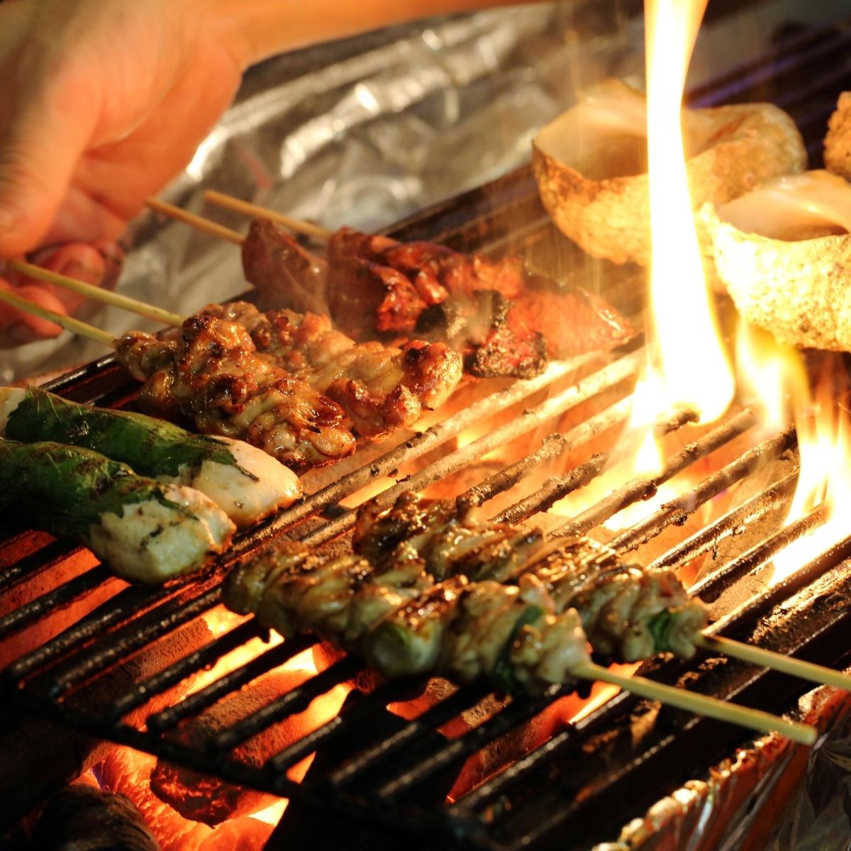 人気の串盛りコース3500円　2時間飲み放題付♪