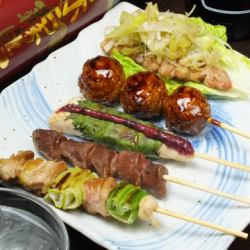 什锦烤鸡肉串5个
