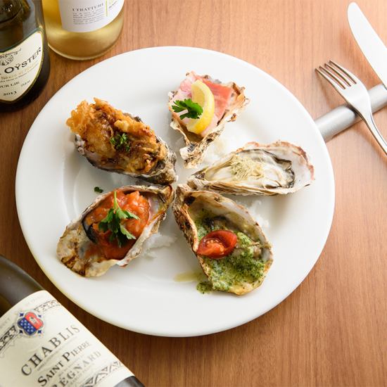 A wine bar where you can enjoy seafood and raw oysters.