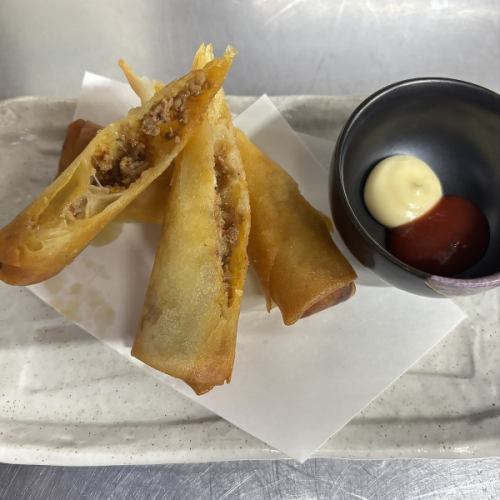 チーズタコス春巻き揚げ