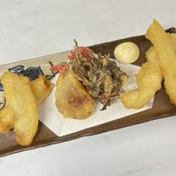 本日の天ぷら盛り合わせ