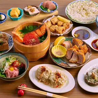 【飲み放題付き！】焼き鮭といくらのおひつご飯等、豪華料理を堪能できる6,600円コース