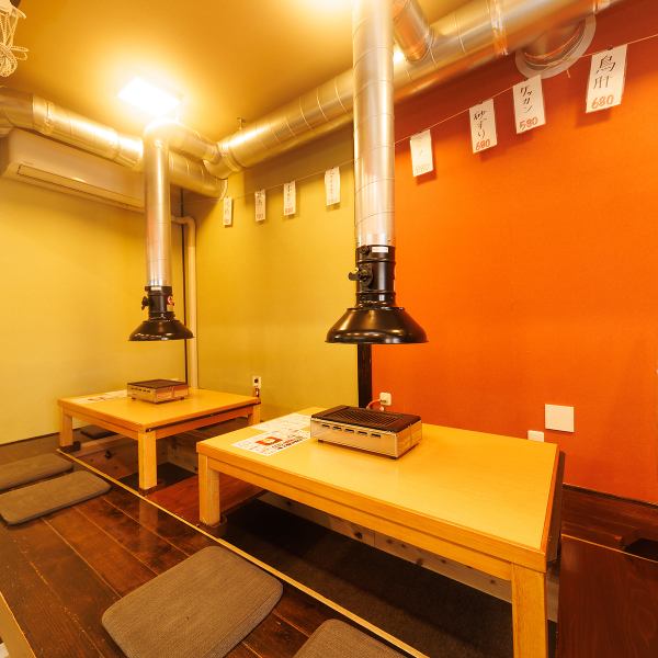 [A calm, modern Japanese space with the warmth of wood◇] Can be used by small to large groups.The atmosphere is relaxing and relaxing, so it's perfect for a date, a girls' night out with your usual friends, a happy family meal out, or a large drinking party!