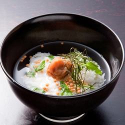 お茶漬け　(梅/鮭/明太)