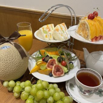 【平日限定】目黒本店限定◆メロンとマンゴーのアフタヌーンティー1部14:30－16:30
