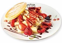 巧克力草莓香蕉煎餅