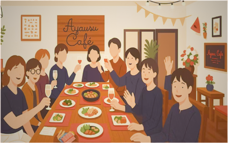 【貸切OK!】テーブル席ならのんびり着席でお過ごしいただけます。BGMや照明のリクエストもお伺いします♪  ※おとな１９名様くらいまで。