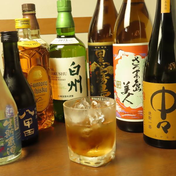 日本酒や焼酎のボトルを各種ご用意!ボトルキープが出来る為、常連さんにオススメ★