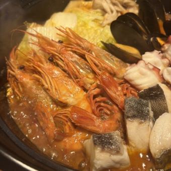 【冬限定♪】『贅沢イタリアン鍋コース』2種類の鍋からお選びいただけます☆全7品3800円（税込）