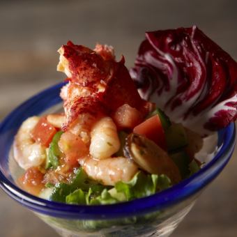 Ceviche (marinated seafood)