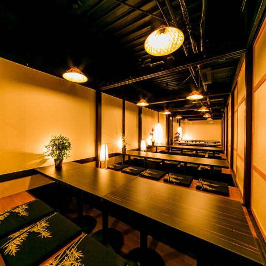 Fully private rooms to suit your group size ◎ 2-150 people/3-hour all-you-can-drink course from 3,500 yen