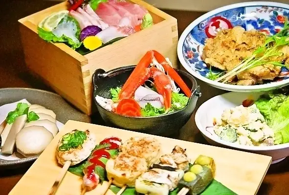 2時間飲み放題付きの宴会大皿コースが4500円で大人気です