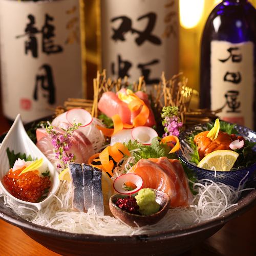貴重な地酒・焼酎約100種