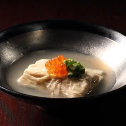 生湯葉といくら