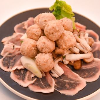 薩摩地鶏の鳥しゃぶコース