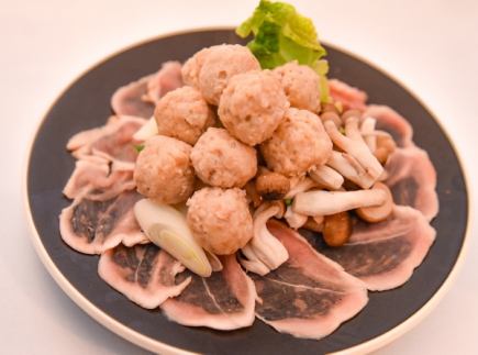 薩摩地鶏の鳥しゃぶコース