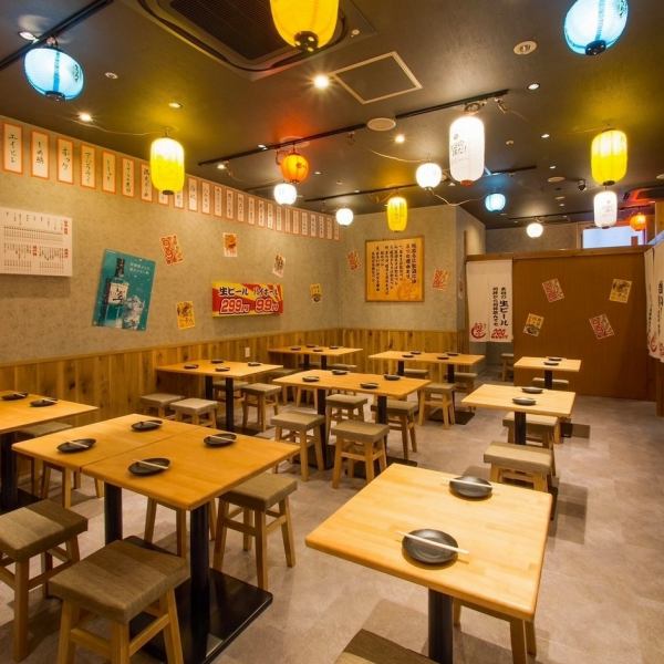 [5 minutes from Ohashi Station◎] Total number of seats: approximately 60.It can be enjoyed by small or large groups! Enjoy a quick drink with a 99 yen highball before the drinking party.If you want to have a hearty meal, the all-you-can-eat and drink option is available at an open price of 4,500 yen, but is now 2,780 yen (tax included).If you want to have one last drink before you go home, this is a great cheap bar that's easy to use for any occasion!