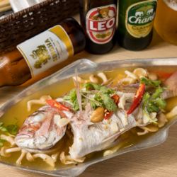 魚のレモン蒸し