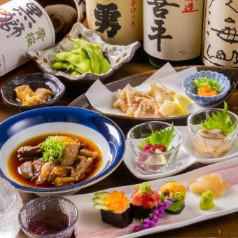【月～木曜日21時以降限定】ちょい贅沢ちょい飲みコース全6品90分飲み放題付き5000円（税込）