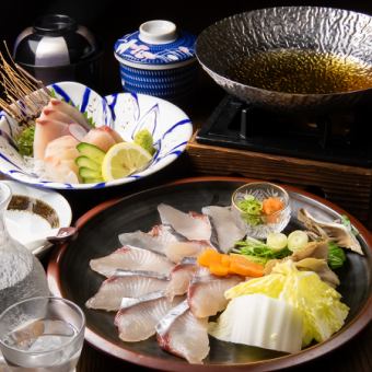 【料理のみ】忘年会や各種宴会に◎サワラを使用したしゃぶしゃぶコース全8品7000円(税込)