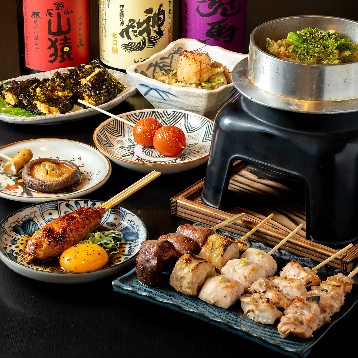 丁寧に仕込んだ本格炭火焼鳥と店主こだわりの日本酒・創作料理が楽しめる人情居酒屋