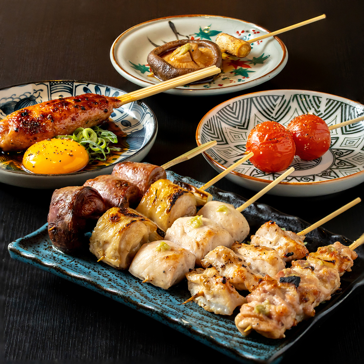 焼き鳥とおつまみをお供に◎ゆったりおしゃべり夜ご飯♪