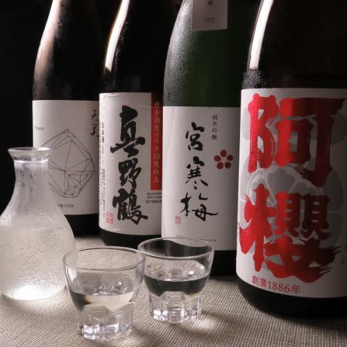 【お酒は豊富なラインナップ！特に日本酒は魅力です！】