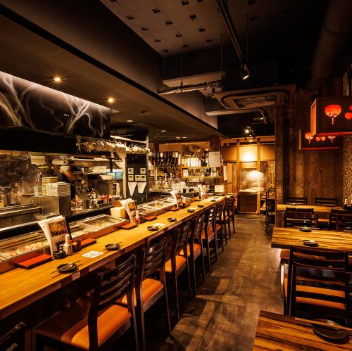 カウンターで味わう臨場感