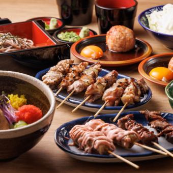 胡麻ブリ・焼き鳥・つくねなど名物を楽しむ飲み放題120分コース