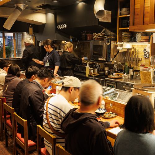 カウンターで味わう臨場感