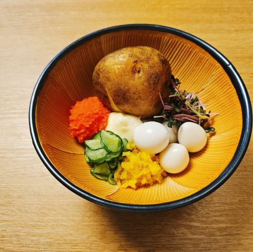 混ぜて食べるあったか明太子ポテサラ