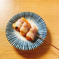 豚キムチーズ巻き串