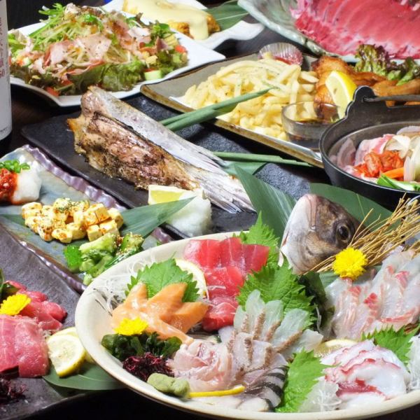 120 minutes all-you-can-drink included [Satisfied exquisite ★ Luxury banquet with all the tuna! Meat! Arajiru! Included course] 12 dishes ⇒ 5478 yen