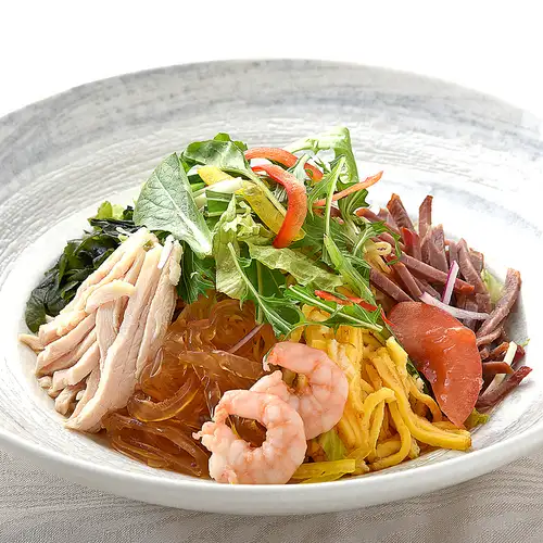 彩り冷麺