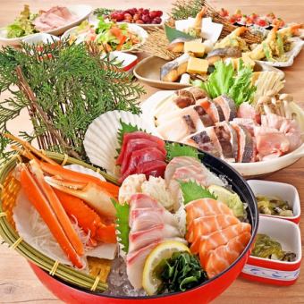 Monday to Thursday limited weekday discount [Super all-you-can-eat and drink (unlimited time)] Men: 3,500 yen / Women: 3,000 yen (tax included)