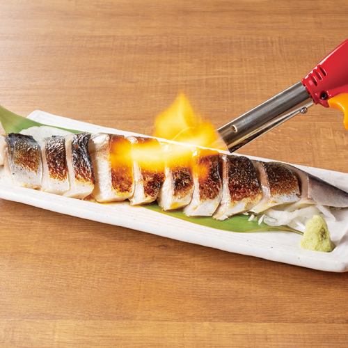 Homemade grilled mackerel