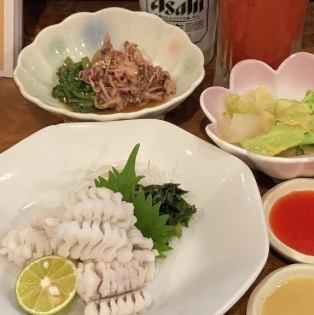 季節のはも湯引き