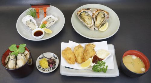 かき三景定食　oysters in three acts set meal