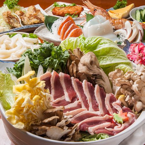 虾夷鹿火锅+大闸蟹套餐