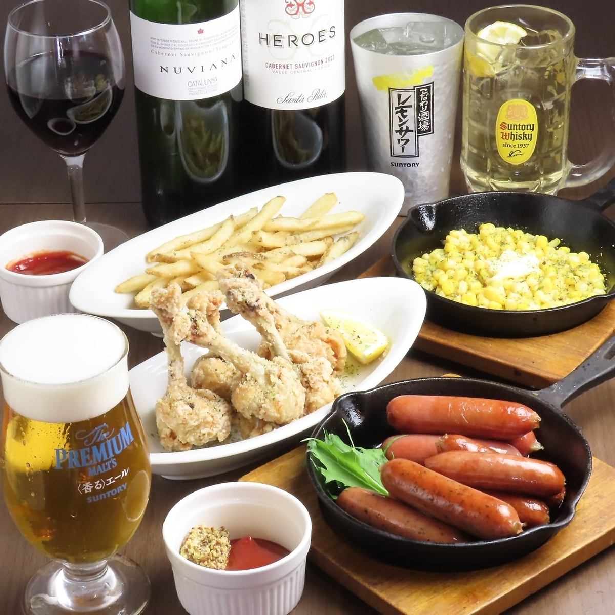 税込3980円～の飲み放題付きステーキコースをお楽しみください！