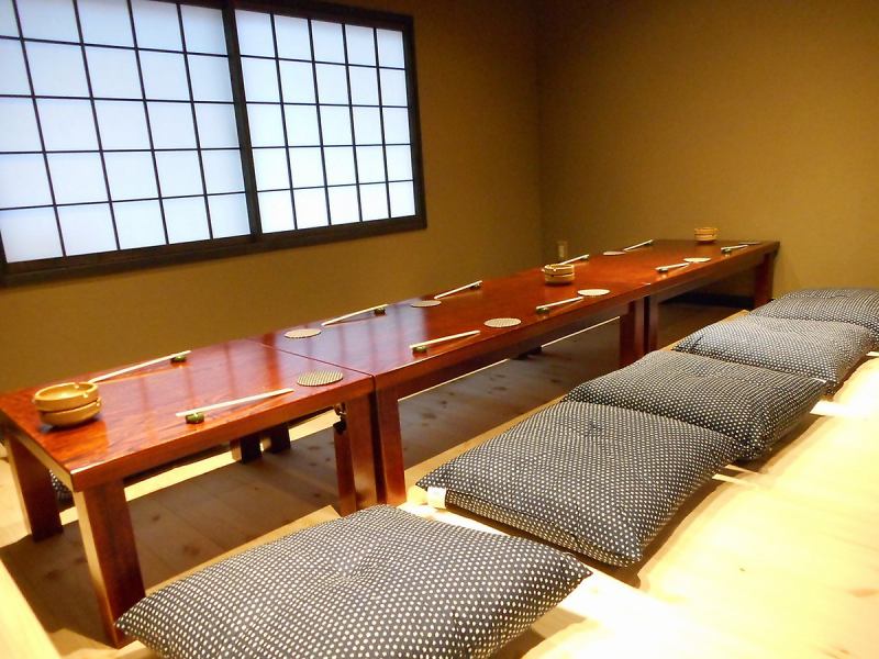 ★ゆったり個室★広々と使っていただける京町家風の座敷個室♪6名様～１０名様でご利用可能◎打ち上げや忘年会、新年会などに