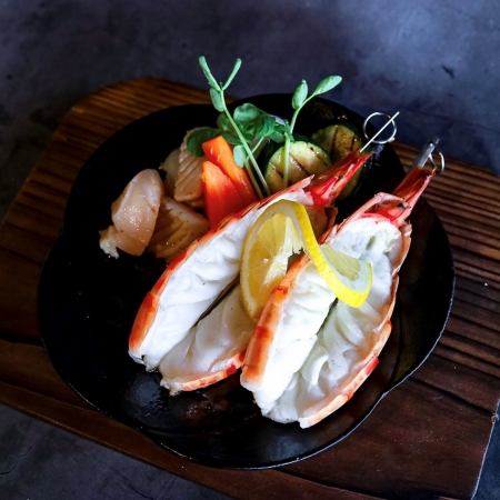 ☆当店・一推しコース☆特大・海老バター焼きコース