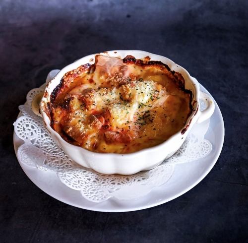 海老と魚介のシーフードグラタン