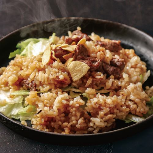 味噌汤/蒜蓉生菜炒饭