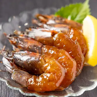 Soy sauce marinated shrimp (2 pieces)